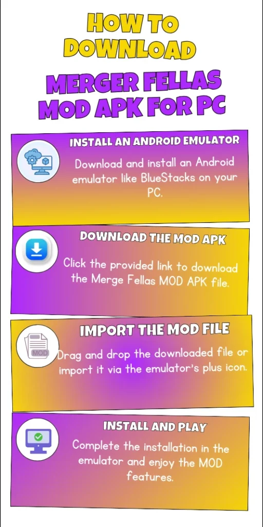 Download Merge Fellas MOD APK For PC